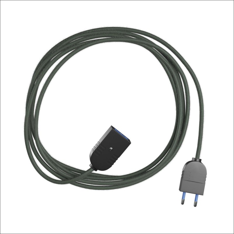 Extension Cord ready-to-use with textile cable