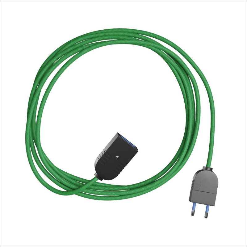 Extension Cord ready-to-use with textile cable