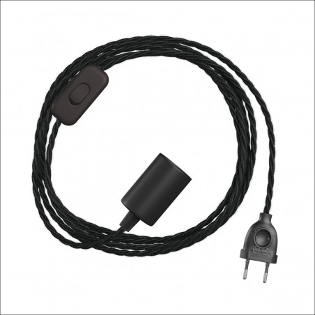 Cableado portalámparas ya montado con cable textil