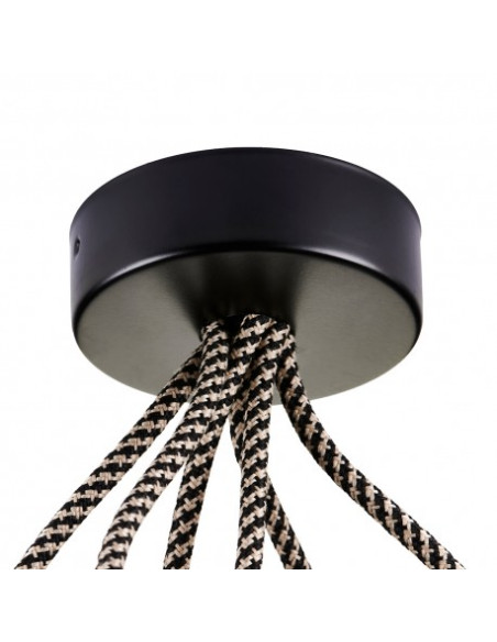 Rosace cylindrique en métal avec un trou de 25mm ø100mm