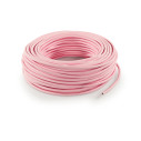 Cavo elettrico rotondo rivestito in tessuto Rosa LM14