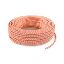 Cavo elettrico rotondo rivestito in tessuto Bianco/Arancio LM26