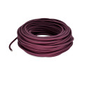 Câble électrique rond recouvert de tissu couleur Rouge vin