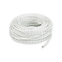 Câble électrique rond recouvert de tissu pour installations apparentes Bianco TR30