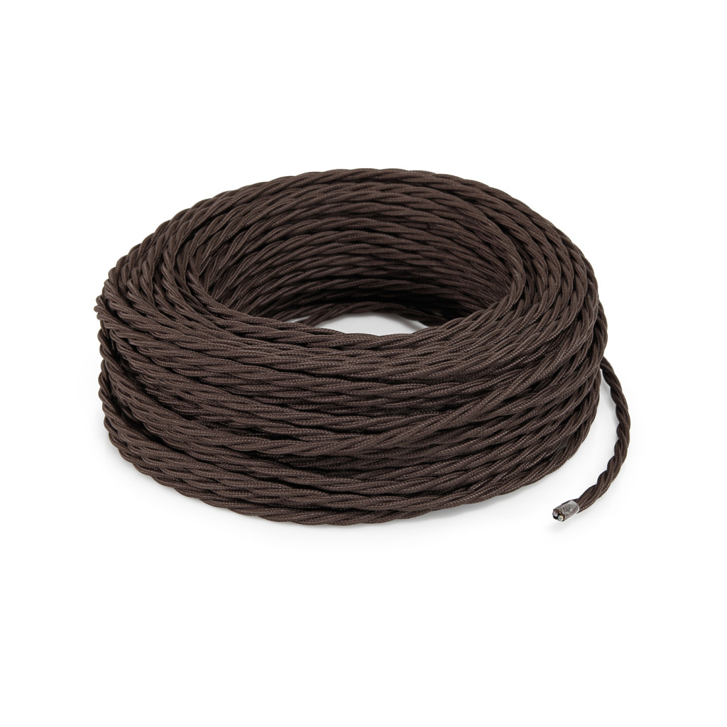 Braided Textile Cable For Visible System - Brown TR110