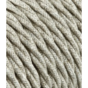 Câble électrique rond recouvert de tissu pour installations apparentes Canvas Beige TR1 3x1,50