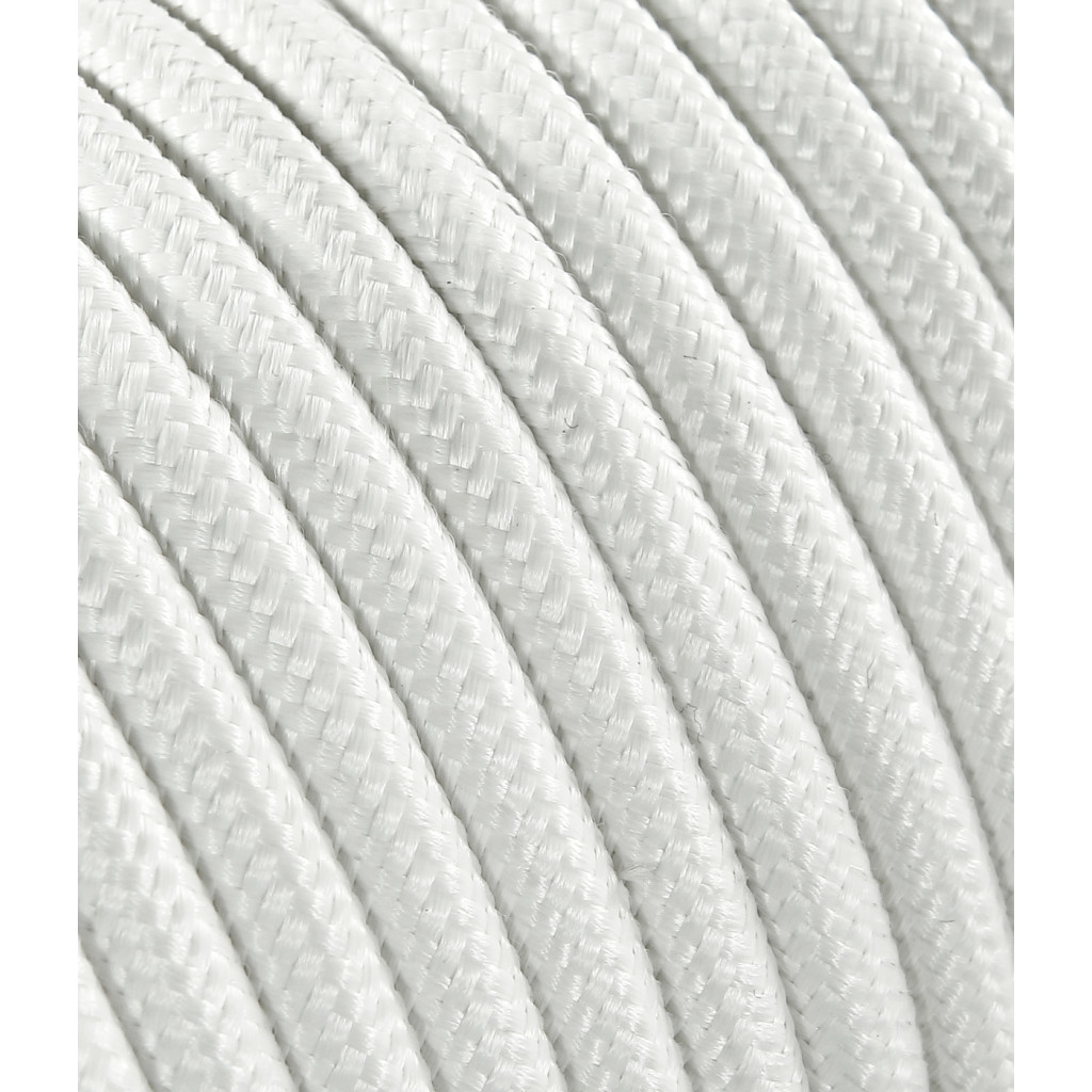 Round Textile Cable For Visible System - White LM01