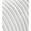 Cable eléctrico redondo revestido en tejido para instalaciones a la vista Blanco LM01 3x1,50