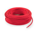 Câble électrique rond recouvert de tissu pour installations apparentes Rouge LM05 3x1,50