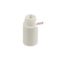 douille en thermoplastique lisse blanche E14