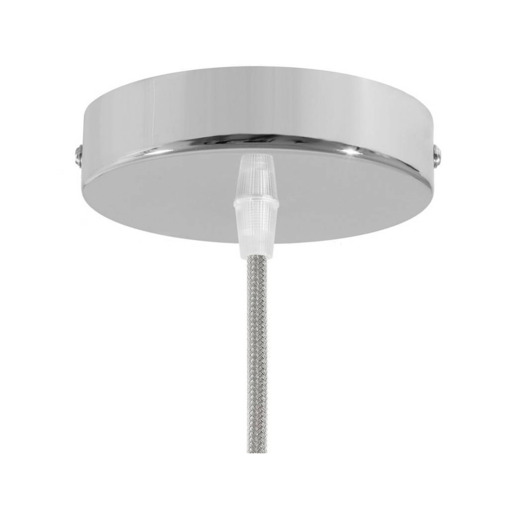Cylindrical Metal Ceiling Rose Ø100mm 1 Exit chrome