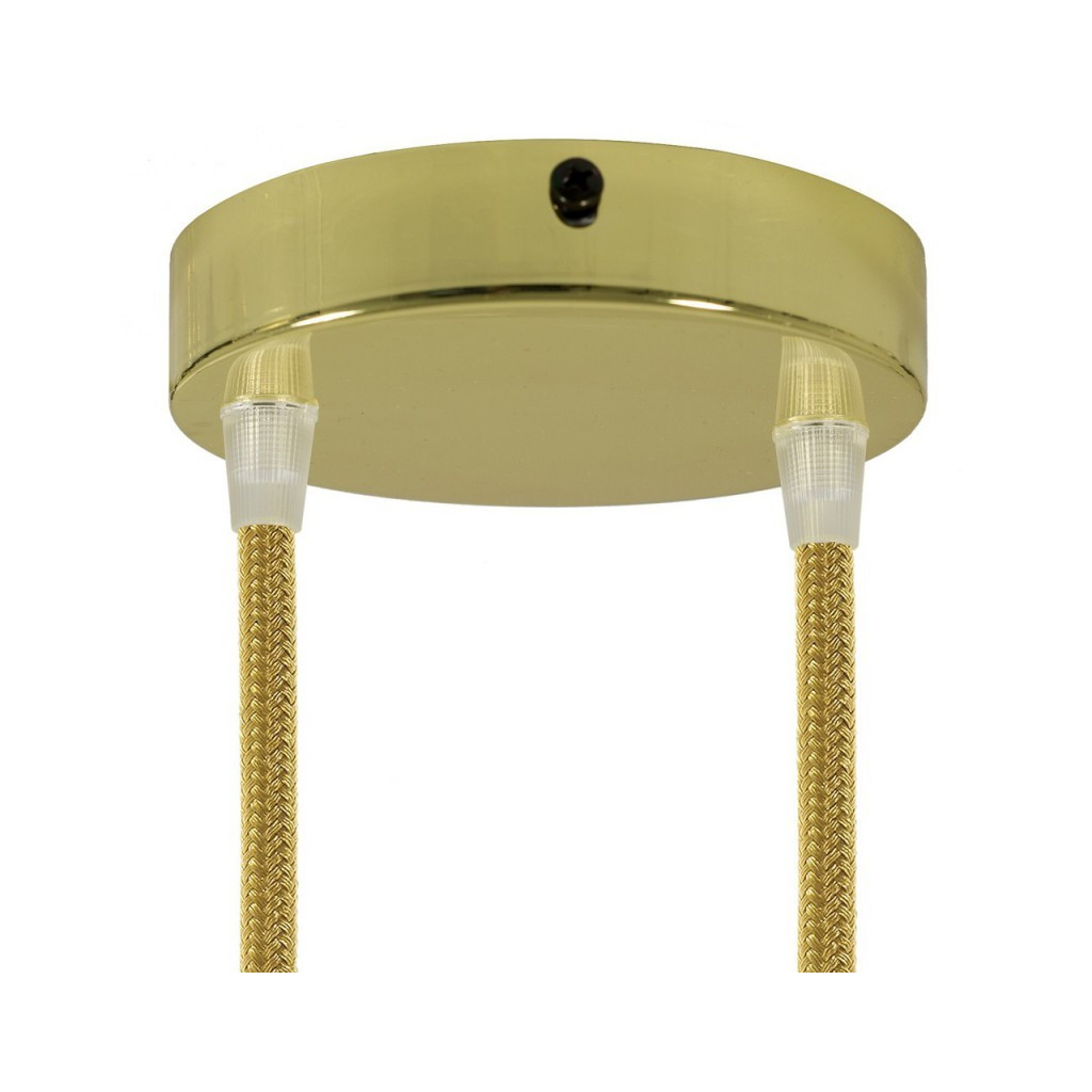 Rosone Cilindrico In Metallo ø120mm 2 Uscite ottone