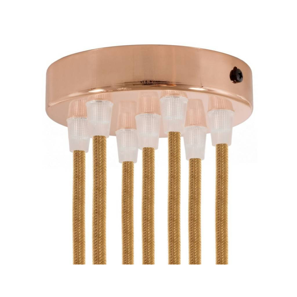 Rosone Cilindrico In Metallo ø120mm 7 Uscite rame