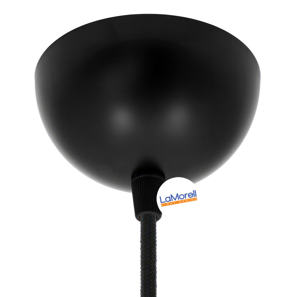 Half-Sphere Ceiling Rose In Metal black