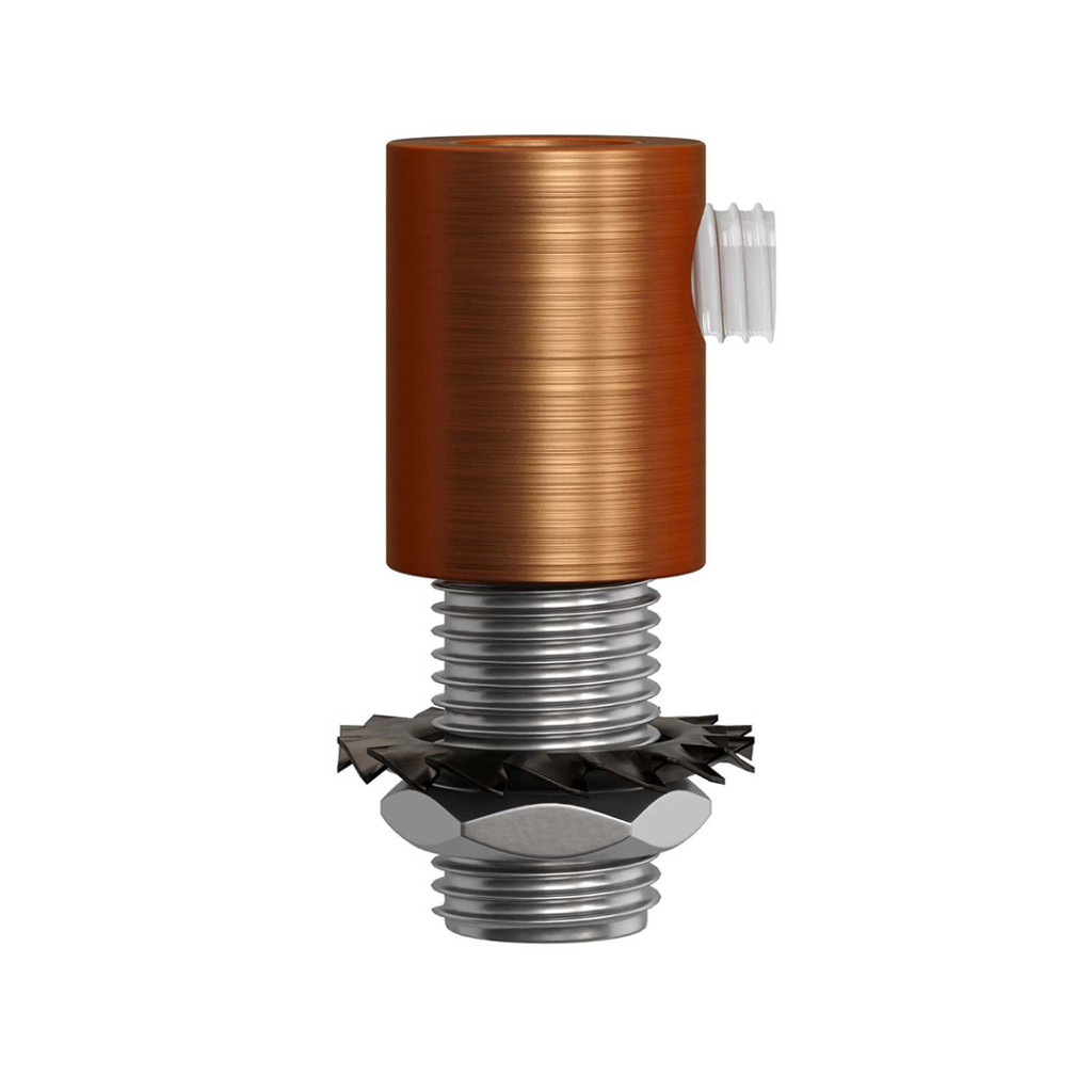 Brushed Copper Round Cable Clamp