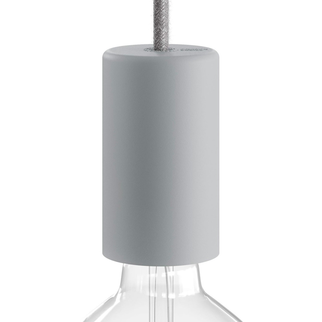 Silicone Cylindrical Outodoor Lampholder E27 IP65 - Grey