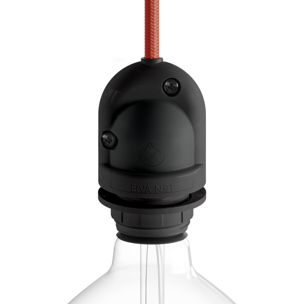 Outodoor Lampholder for lampshade E27 IP65 - Black