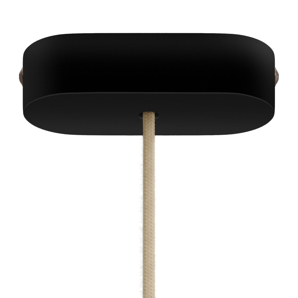 Rosone In Legno nero Ovale 120x51mm