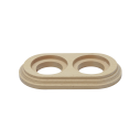 Base en bois double pour interrupteurs/déviateurs et prises