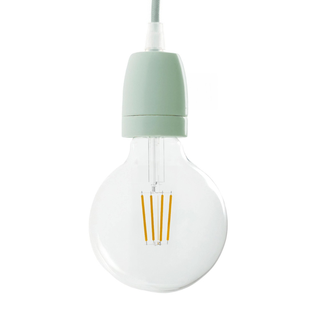 Douille en porcelaine vert sauge E27