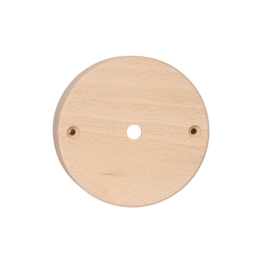 Rosace cylindrique en bois à 1 sortie