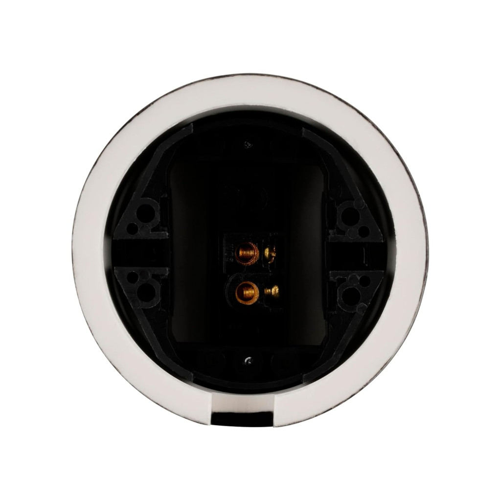 Interruptor simple de porcelana negra ø65 mm