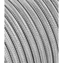 Flat Textile Cable - Silver LM13
