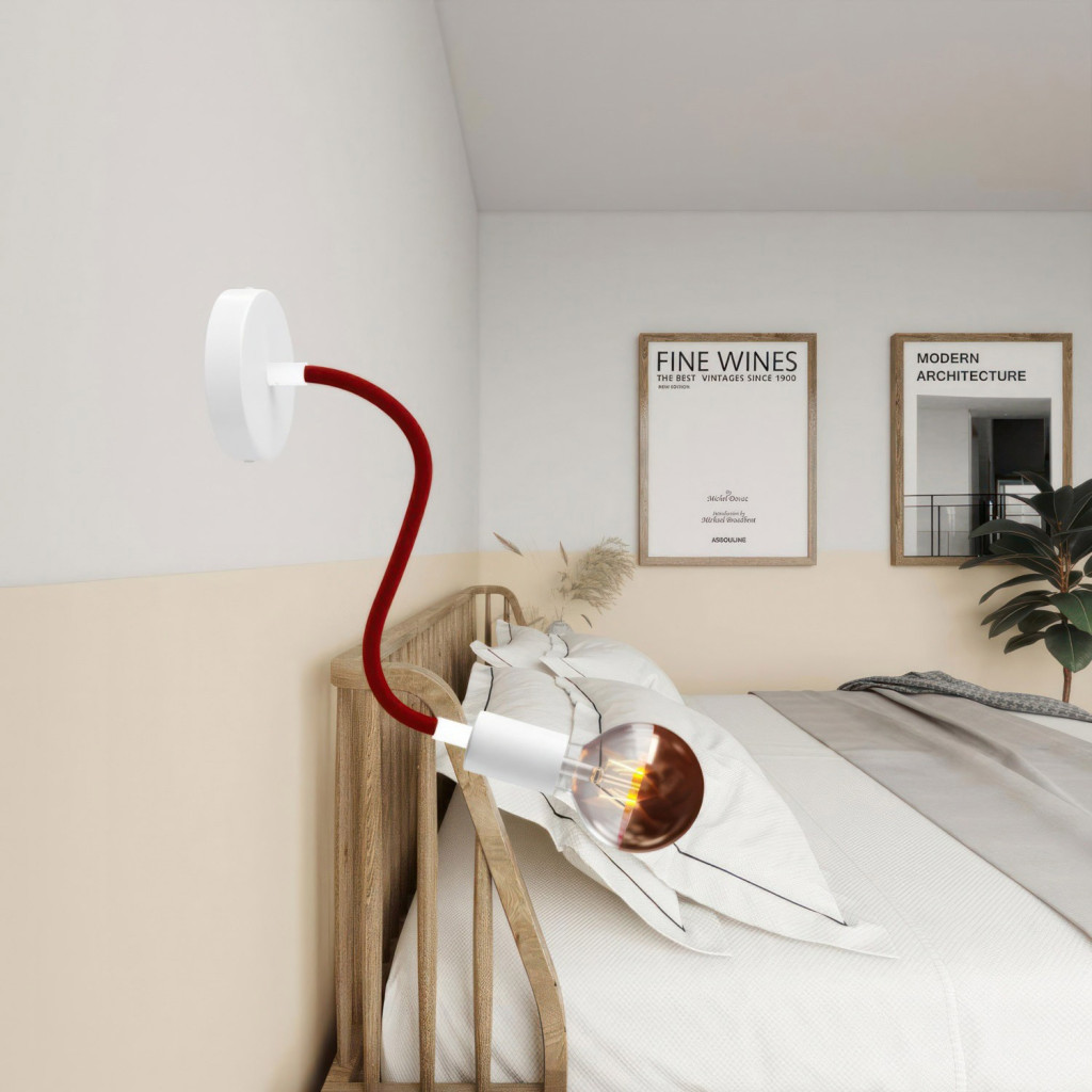 Flexible enduit de tissu rouge LM05