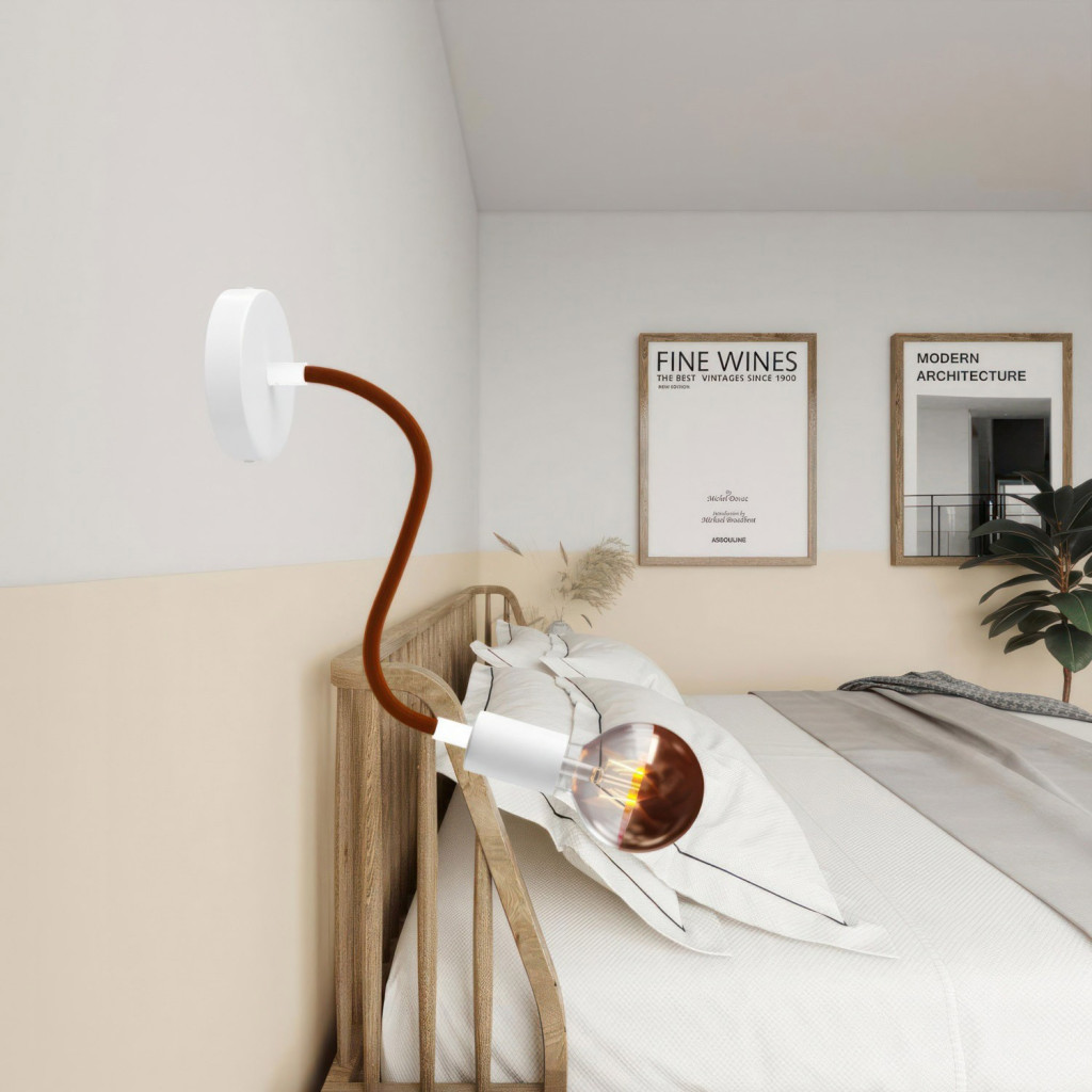 Flexible enduit de tissu Marron LM09