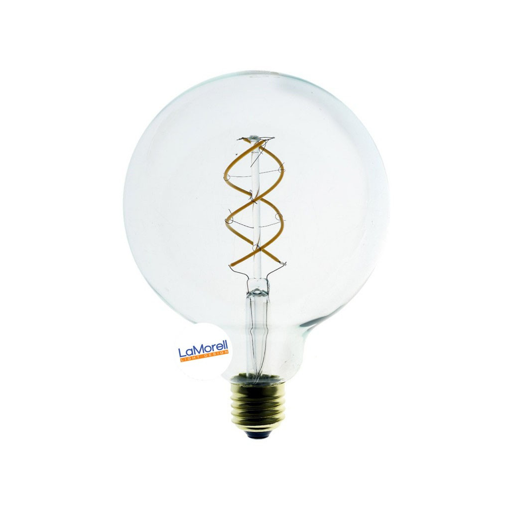 Ampoule LED Transparente Globo G125 4,9W 400Lm E27 2200K - led ampoule