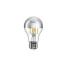 LED Silver Half Sphere Drop Light Bulb 7W 650Lm E27 2700K - Dimmable