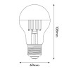 Ampoule LED Demi Sphère Or Goutte 7W 650Lm E27 2700K - Dimmable - Dimmable - led ampoule
