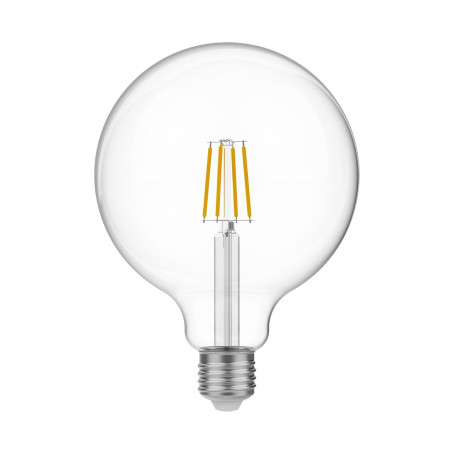 Lampadina Led, Trasparente Globo G125 4W 470Lm E27 2700K