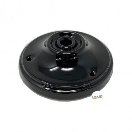 Rosace en porcelaine 1 Sortie Central ø100mm noir