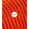 Câble électrique rond revêtu de tissu de couleur Orange LM03