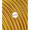 Cavo elettrico rotondo rivestito in tessuto Oro LM12