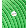 Cavo elettrico rotondo rivestito in tessuto Verde Kiwi LM16