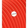 Cavo elettrico rotondo rivestito in tessuto Arancio Fluo LM44