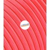 Cavo elettrico rotondo rivestito in tessuto Fucsia Fluo LM45
