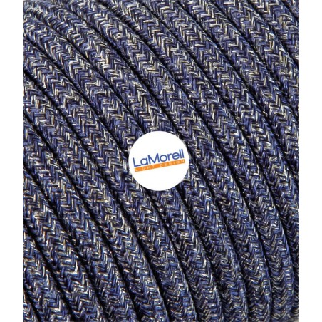 Cavo elettrico rotondo rivestito in tessuto Lamè Jeans LM65