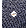 Cavo elettrico rotondo rivestito in tessuto Lamè Jeans LM65
