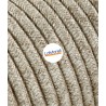 Textile round electric cable - Canvas Beige LM21