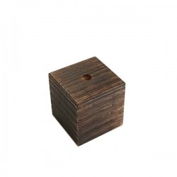 Portalampada in Legno in Wenge/' Made in Italy