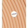 Cable eléctrico redondo recubierto en algodón color Albaricoque LM101