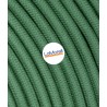 Câble électrique rond revêtu de tissu de couleur Vert clair LM102