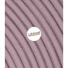 Cable eléctrico redondo recubierto de algodón Lavanda LM103