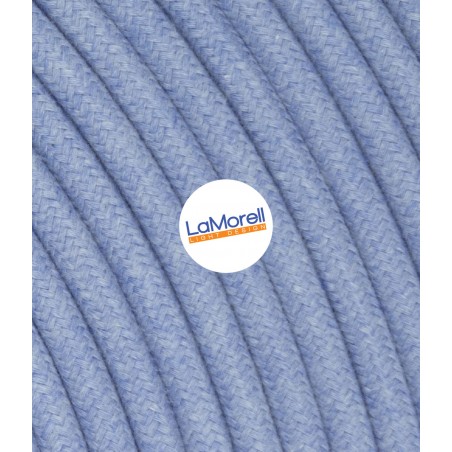 Câble électrique rond recouvert de tissu coloré Fiordaliso