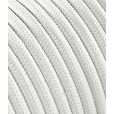 Cable eléctrico redondo recubierto de tela de algodón blanco LM113