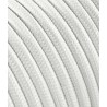 Cable eléctrico redondo recubierto de tela de algodón blanco LM113