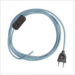 POWER CORD WITH PLUG AND SWITCH WITH TEXTILE CABLE...